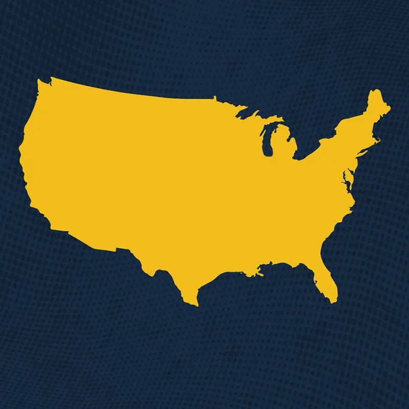 US profile in yellow.